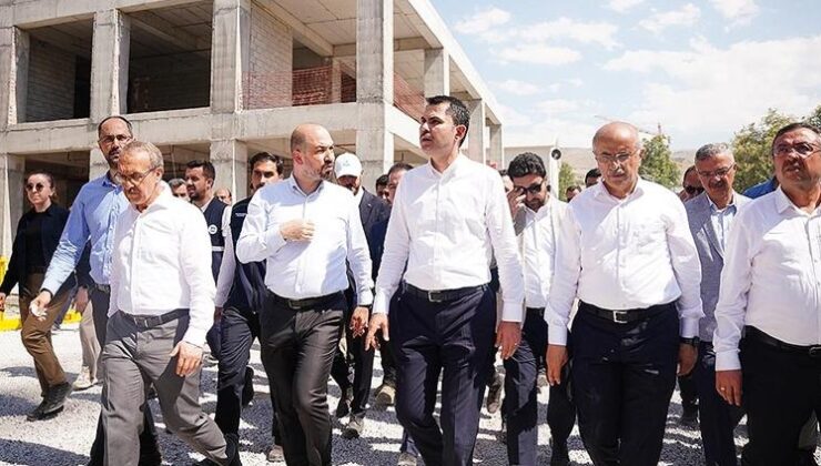 Bakan Kurum’dan Malatya’daki şantiyelere 24 saat çalışma talimatı