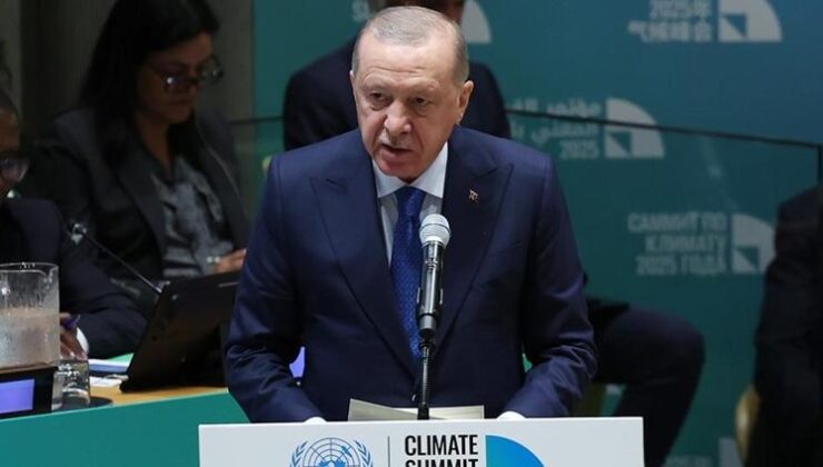 Cumhurbaşkanı Erdoğan: Net sıfır emisyon hedefimiz doğrultusunda kilit sektörlerimizi dönüştürmeye devam edeceğiz