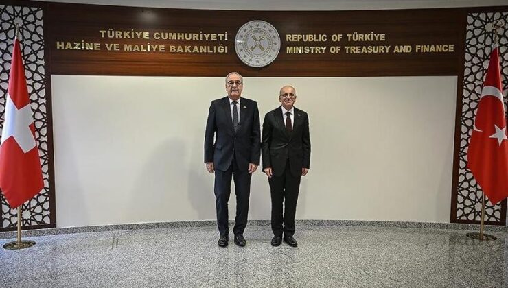 Bakan Şimşek, İsviçre Konfederasyonu Başkan Yardımcısı Parmelin ile bir araya geldi