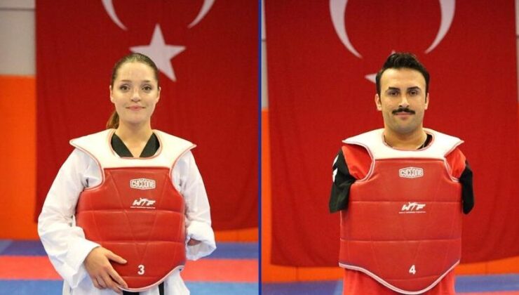 Milli para tekvandocular Zehra ve Fatih dünya şampiyonasına birlikte hazırlanıyor