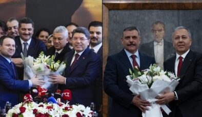 Adalet ve İçişleri Bakanlıklarında devir teslim törenleri yapıldı