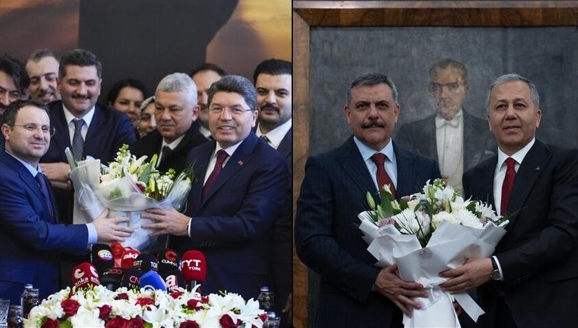 Adalet ve İçişleri Bakanlıklarında devir teslim törenleri yapıldı