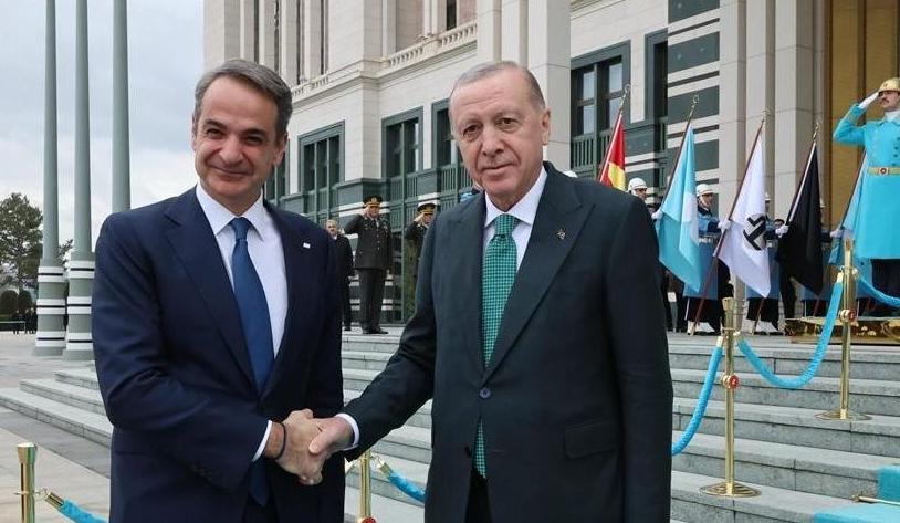 Cumhurbaşkanı Erdoğan, Yunanistan Başbakanı Miçotakis’i kabul etti