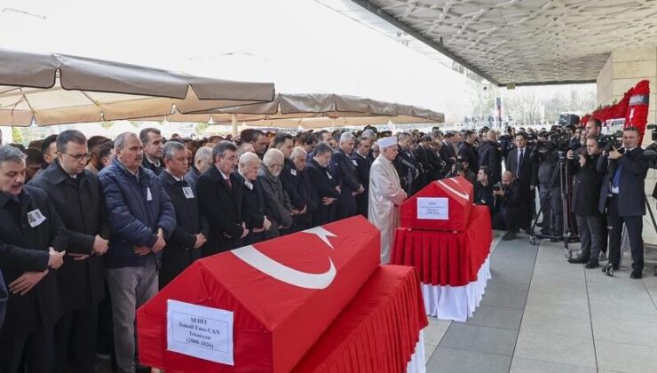 Katar’da helikopterin düşmesi sonucu şehit olan ASELSAN teknisyenleri son yolculuklarına uğurlandı