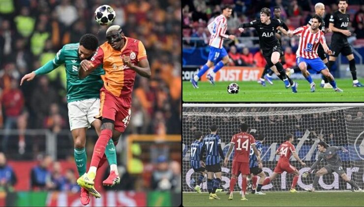 UEFA Şampiyonlar Ligi’nde son 16 turu heyecanı 4 maçla başladı