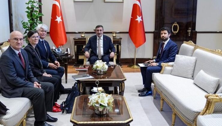 Cumhurbaşkanı Yardımcısı Yılmaz, İsviçre’nin Ankara Büyükelçisi Scheurer’i kabul etti