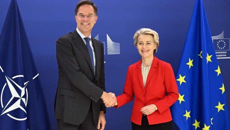 Rutte ile von der Leyen, NATO-AB savunma işbirliğini ele aldı