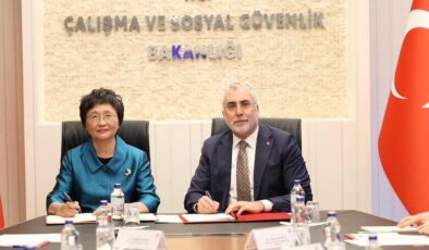 Türkiye ile Çin arasında çalışma, istihdam ve sosyal güvenlik alanlarında işbirliği