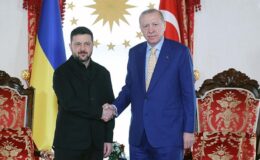 Cumhurbaşkanı Erdoğan, Ukrayna Devlet Başkanı Zelenskiy’i resmi törenle karşıladı