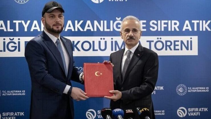 Ulaştırma ve Altyapı Bakanlığı ile Sıfır Atık Vakfı arasında işbirliği protokolü imzalandı