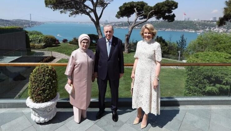 Cumhurbaşkanı Erdoğan, Belçika Kraliçesi Mathilde’yi kabul etti