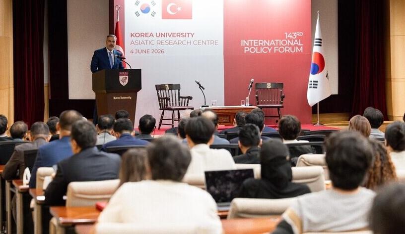 Bakan Fidan, Kore Üniversitesi’nde düzenlenen “143. Uluslararası Politika Forumu”nda hitapta bulundu