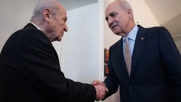TBMM Başkanı Kurtulmuş, MHP Genel Başkanı Bahçeli’yi ziyaret etti